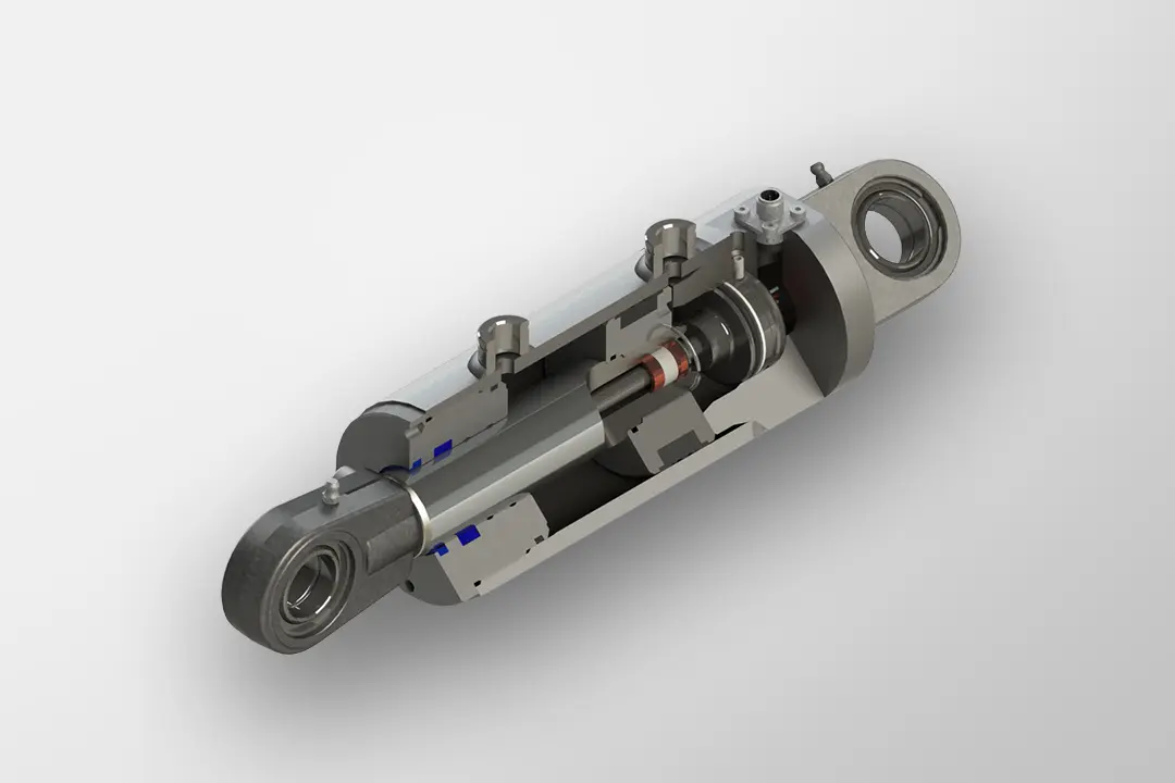 Doppelwirkende Hydraulikzylinder