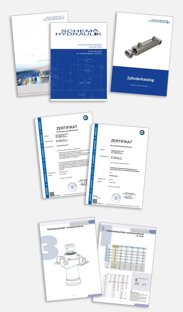 Schema-Hydraulik-Download Zertifikate Kataloge